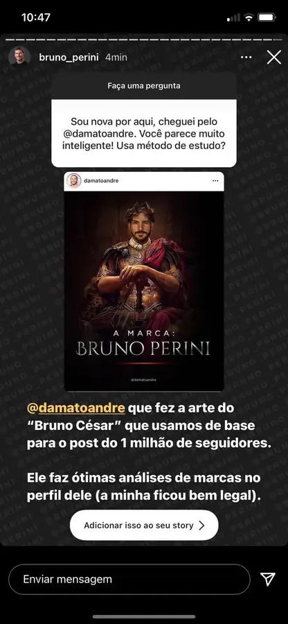 Repost de conteúdo do André